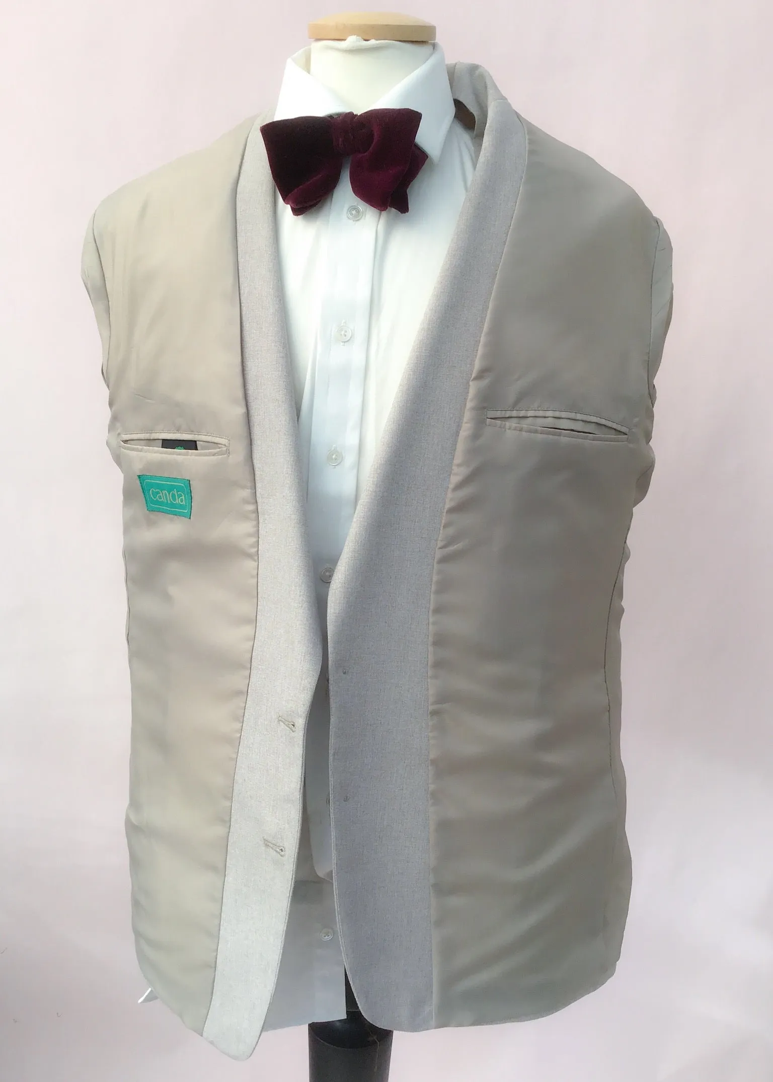 1970s Men's Vintage Grey Blazer Sports Jacket 44R