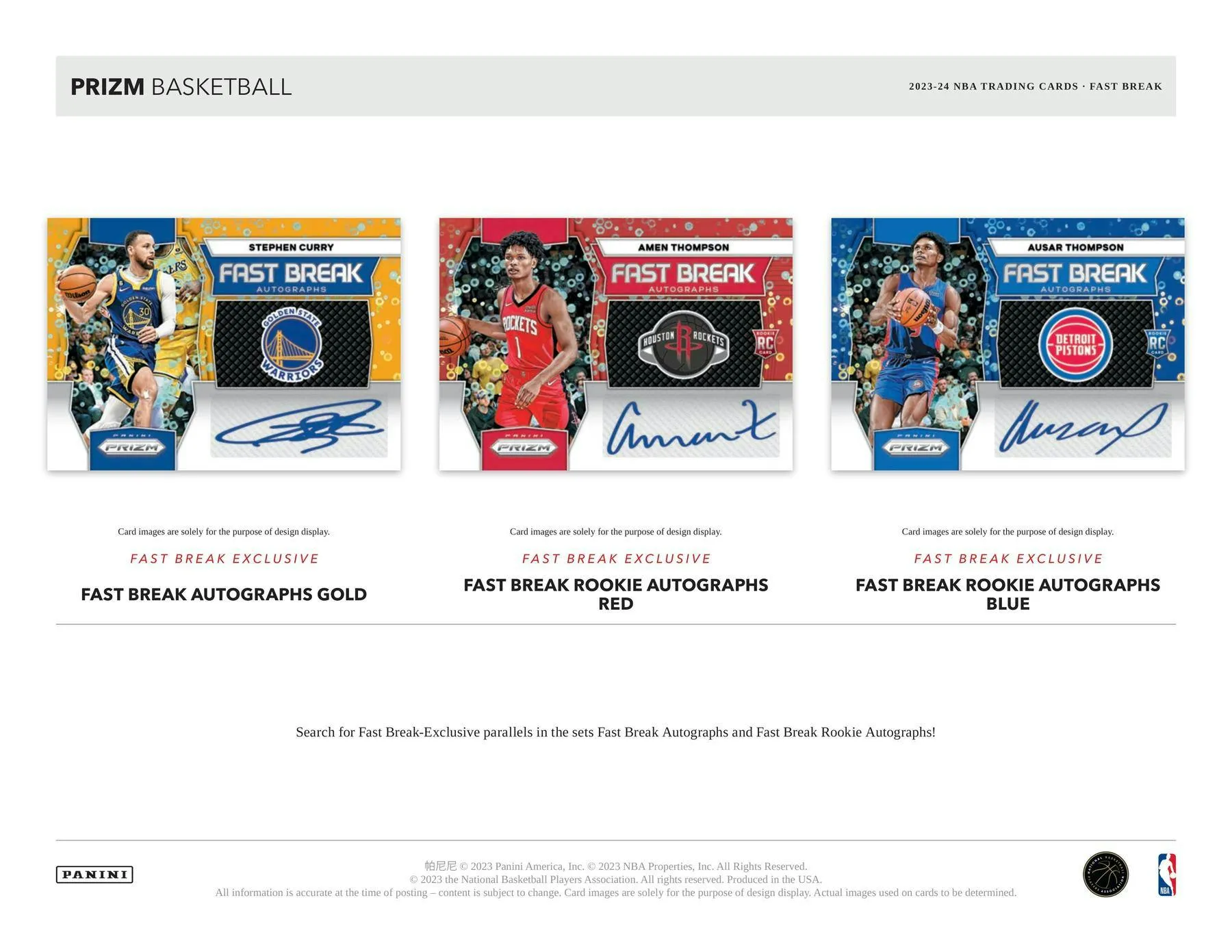 2023-24 Panini Prizm Basketball Fast Break Box