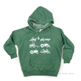 6 Tractors - Child Hoodie