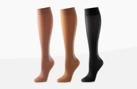 Activa Class 1 Below Knee Closed Toe Compression Stockings Large Sand