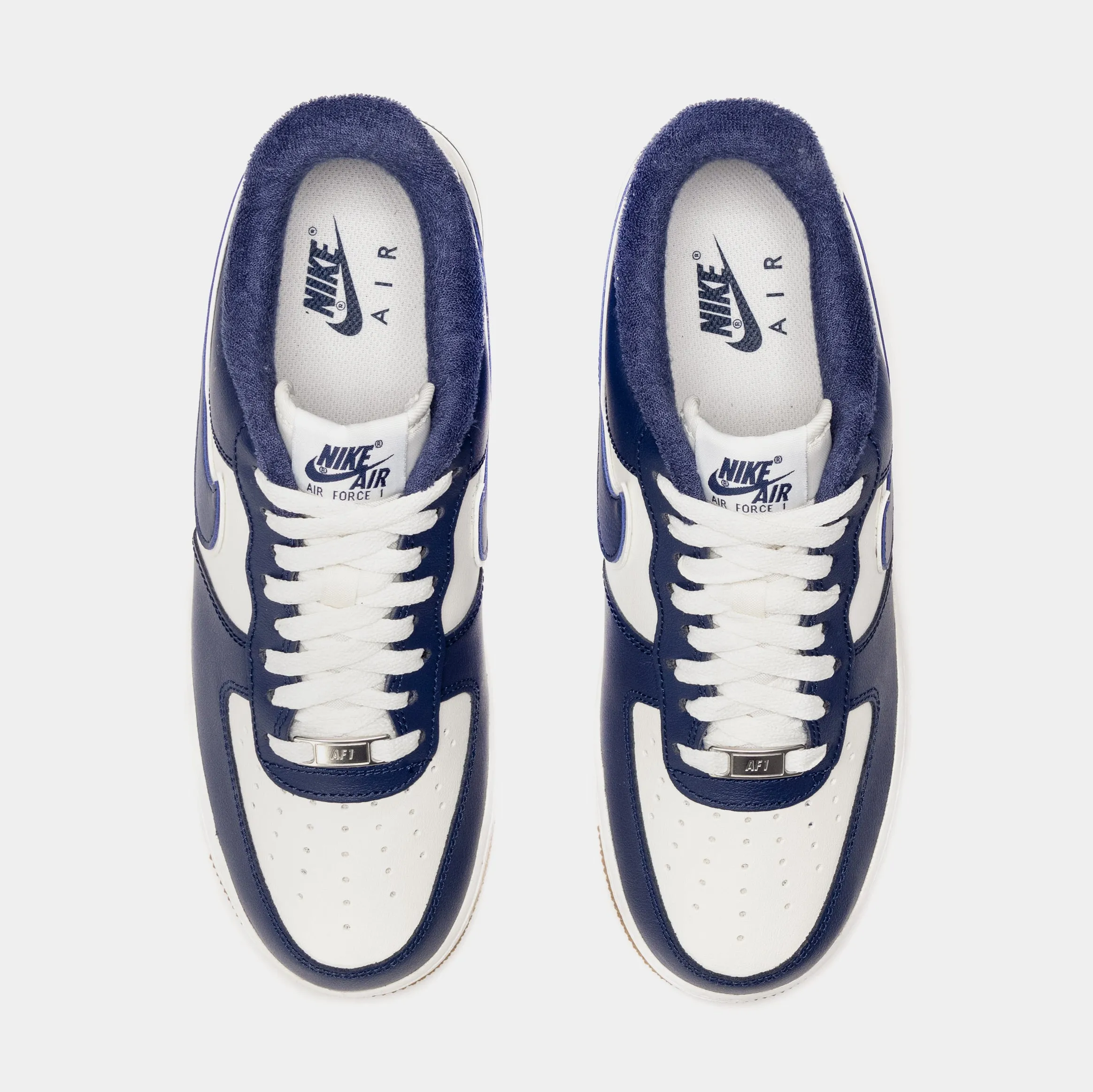 Air Force 1 07 LV8 Mens Basketball Shoes (Navy Blue/White)