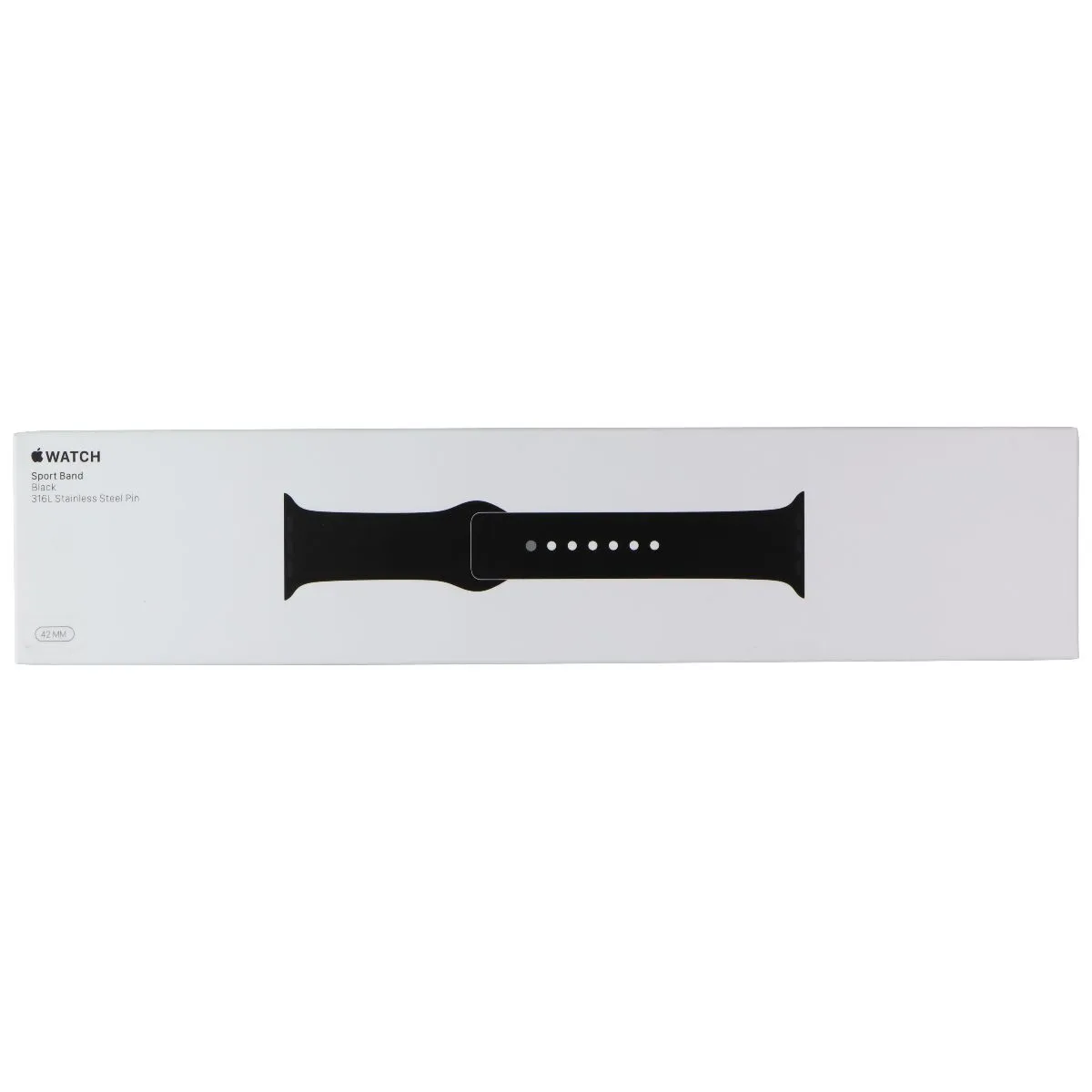 Apple 42mm Sport Band for Apple Watch 45/44/42mm - Black / Full Set