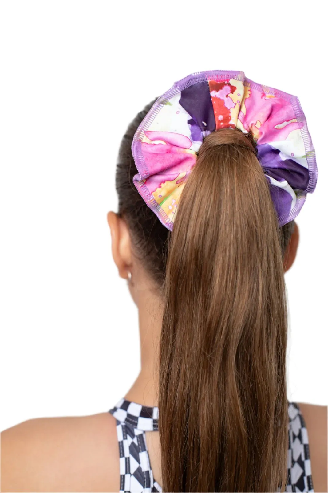 Blossom Lycra Scrunchie