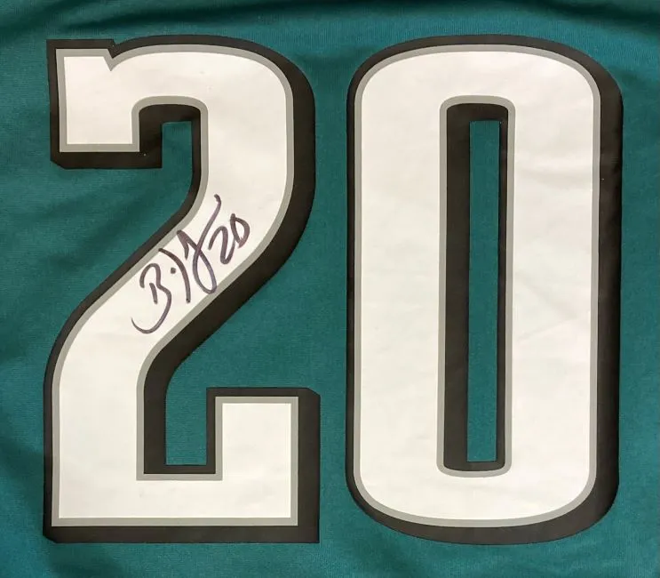 Brian Dawkins Signed Philadelphia Eagles Green Nike Game Jersey BAS