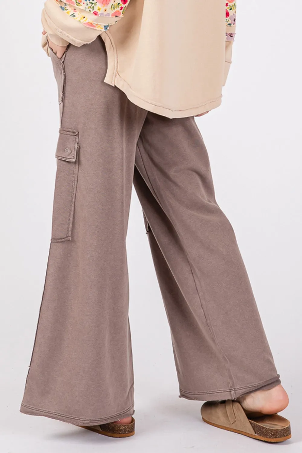 Carry On Mineral Wash Wide Leg Pants