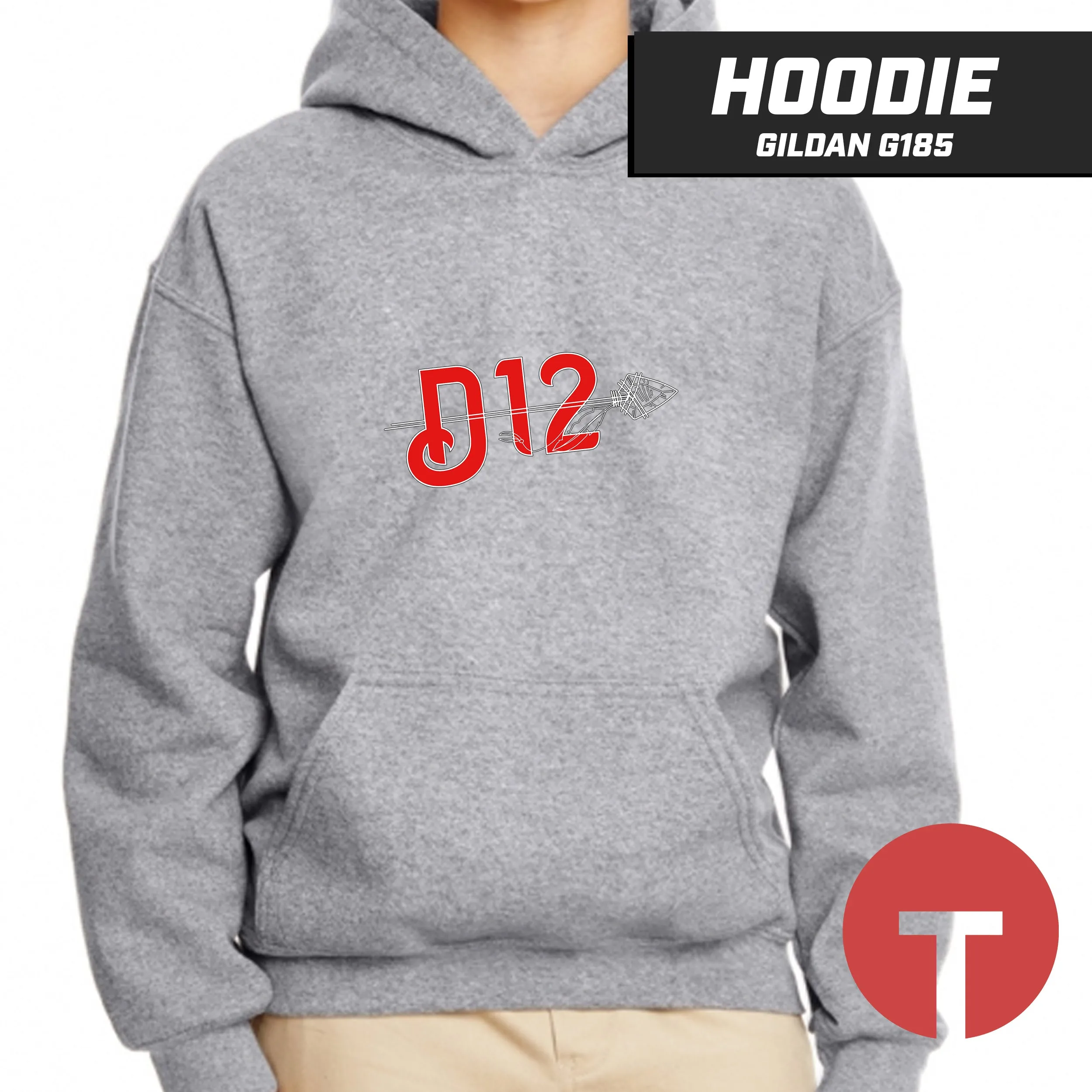 D12 - Hoodie Gildan G185