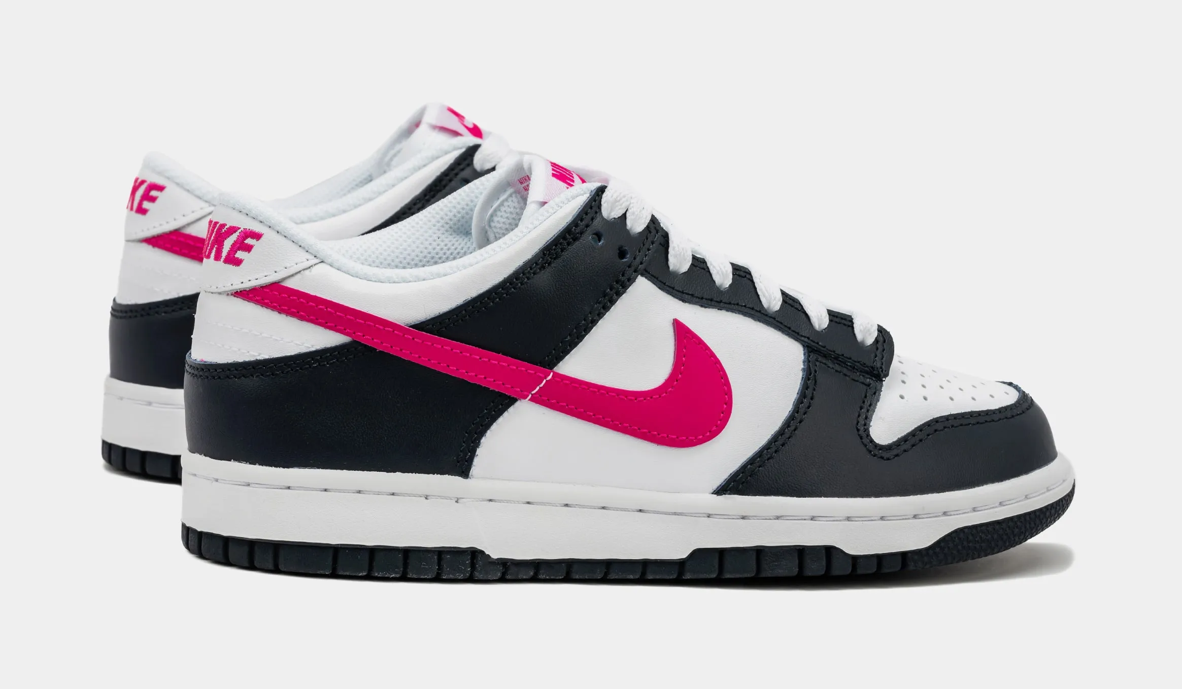 Dunk Low Dark Obsidian Fierce Pink Grade School Lifestyle Shoes (Dark Obsidian/Fierce Pink)