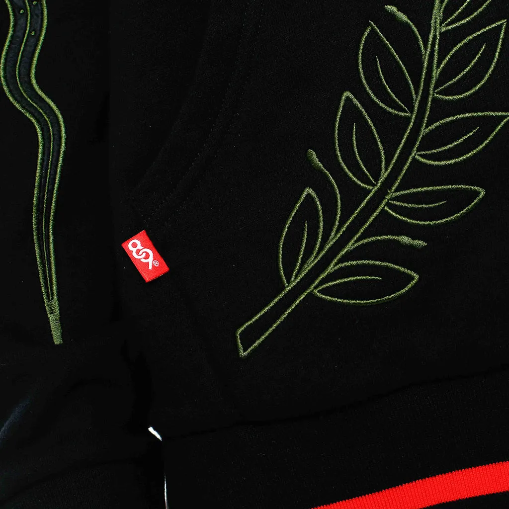 Eulogy Embroidered Hooded Sweatshirt Black