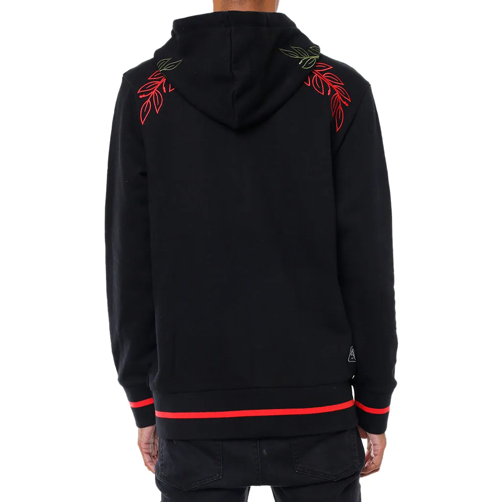 Eulogy Embroidered Hooded Sweatshirt Black