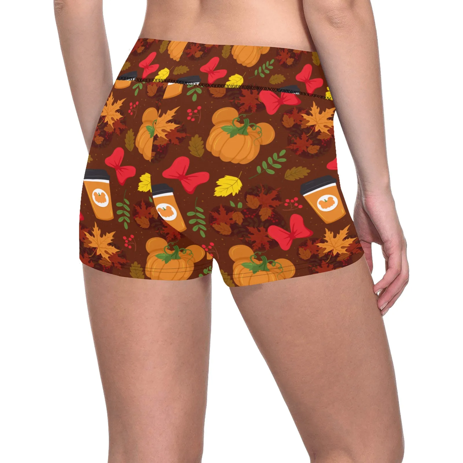 Fall Pumpkins Women's Short Leggings