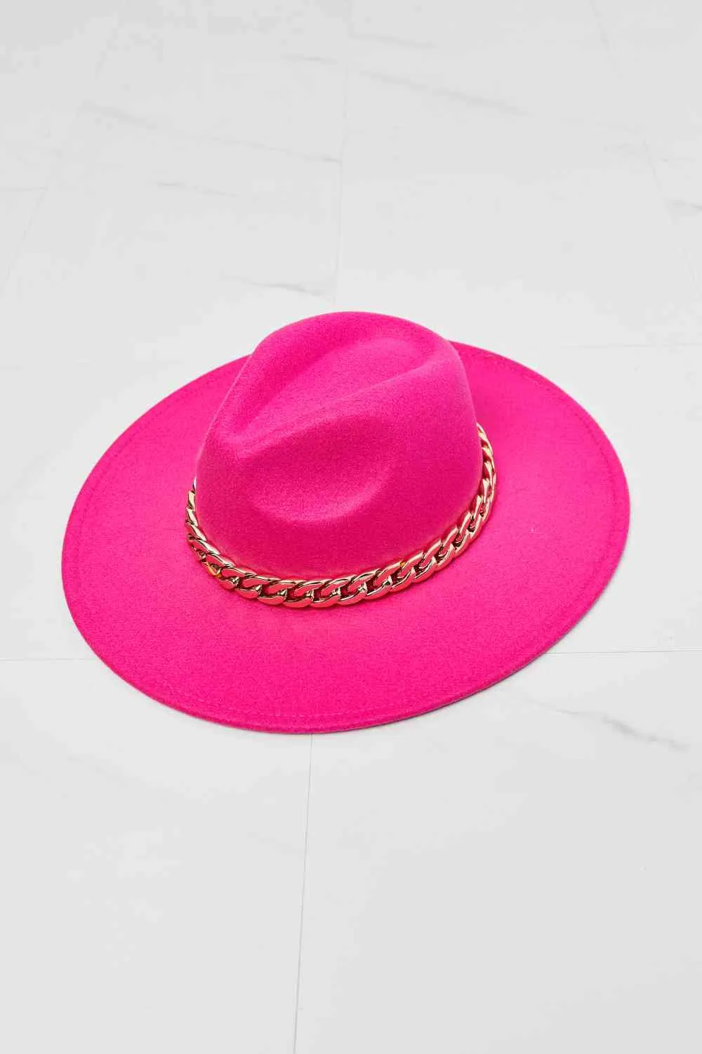 Fame Keep Your Promise Fedora Hat in Pink