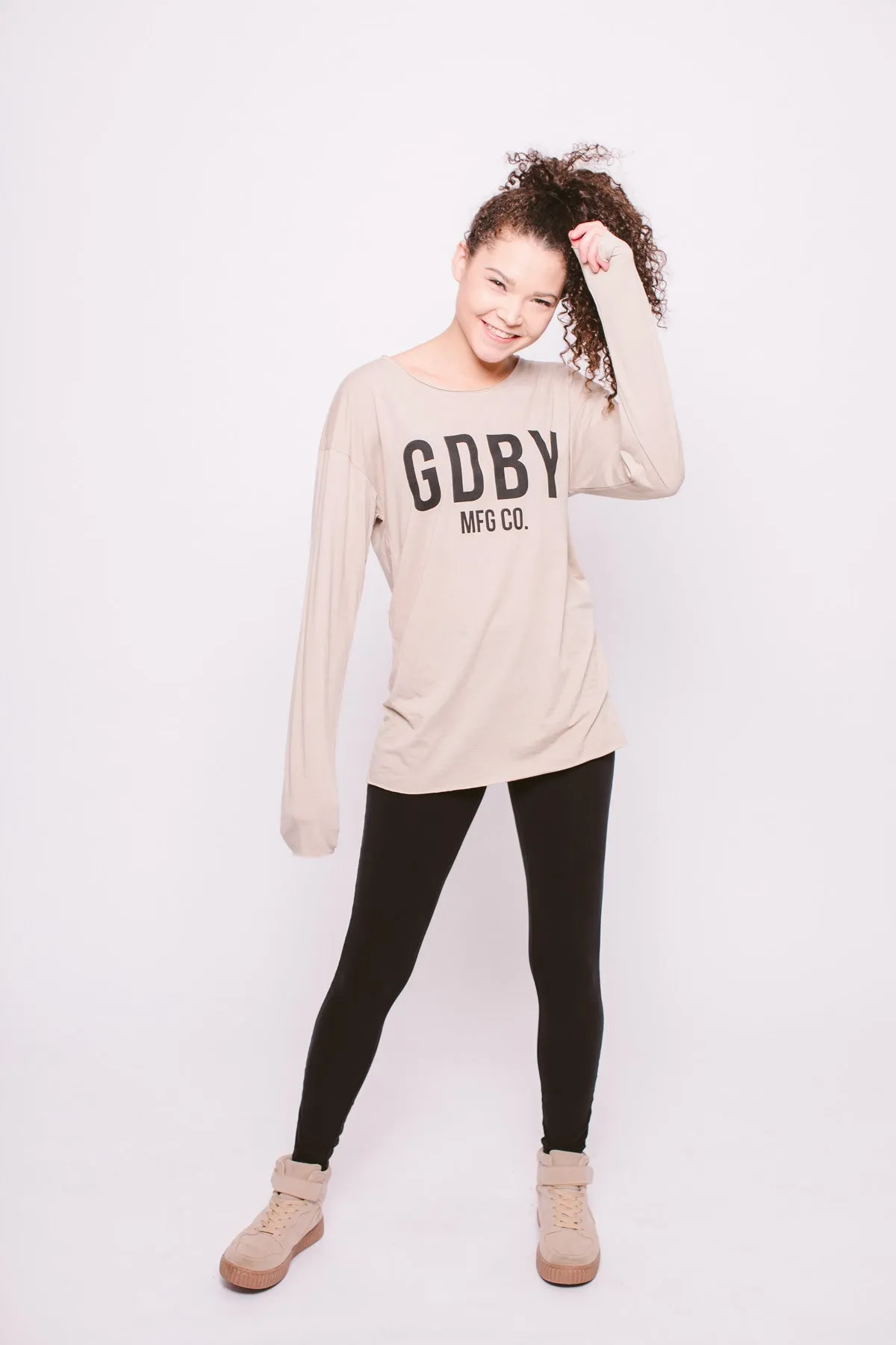 GDBY UNISEX Long Sleeve - Beige