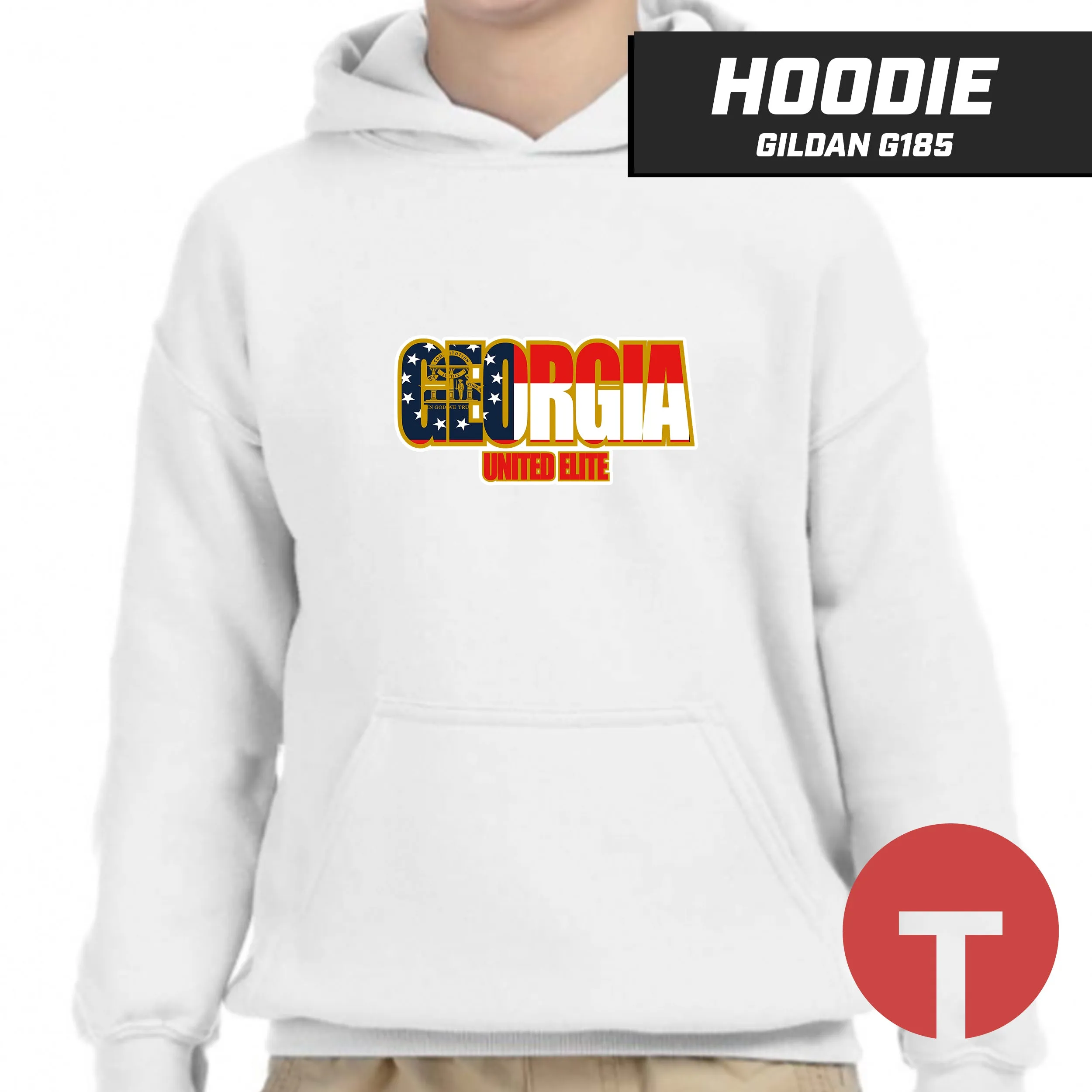 Georgia United Elite - LOGO 1 - Hoodie Gildan G185