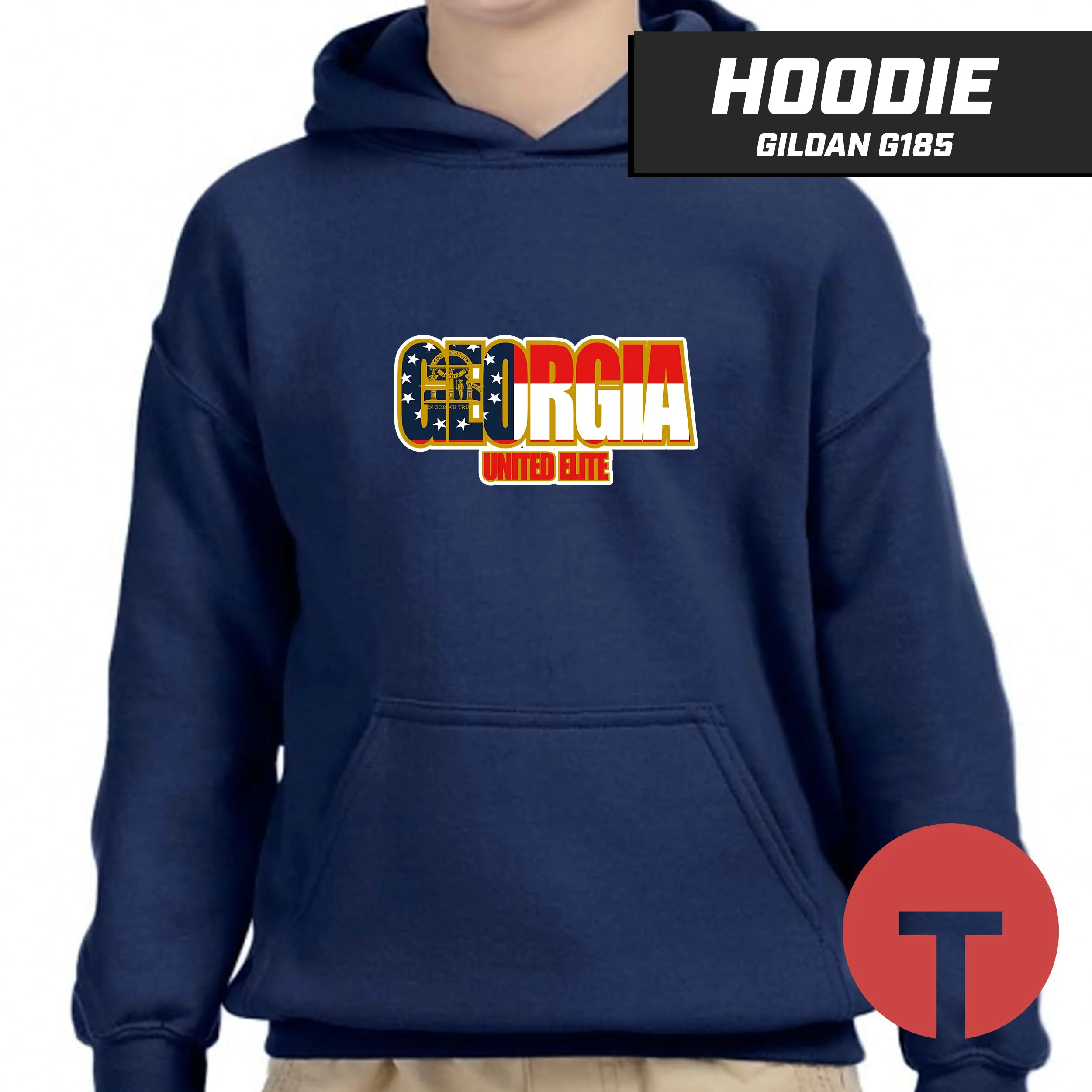 Georgia United Elite - LOGO 1 - Hoodie Gildan G185