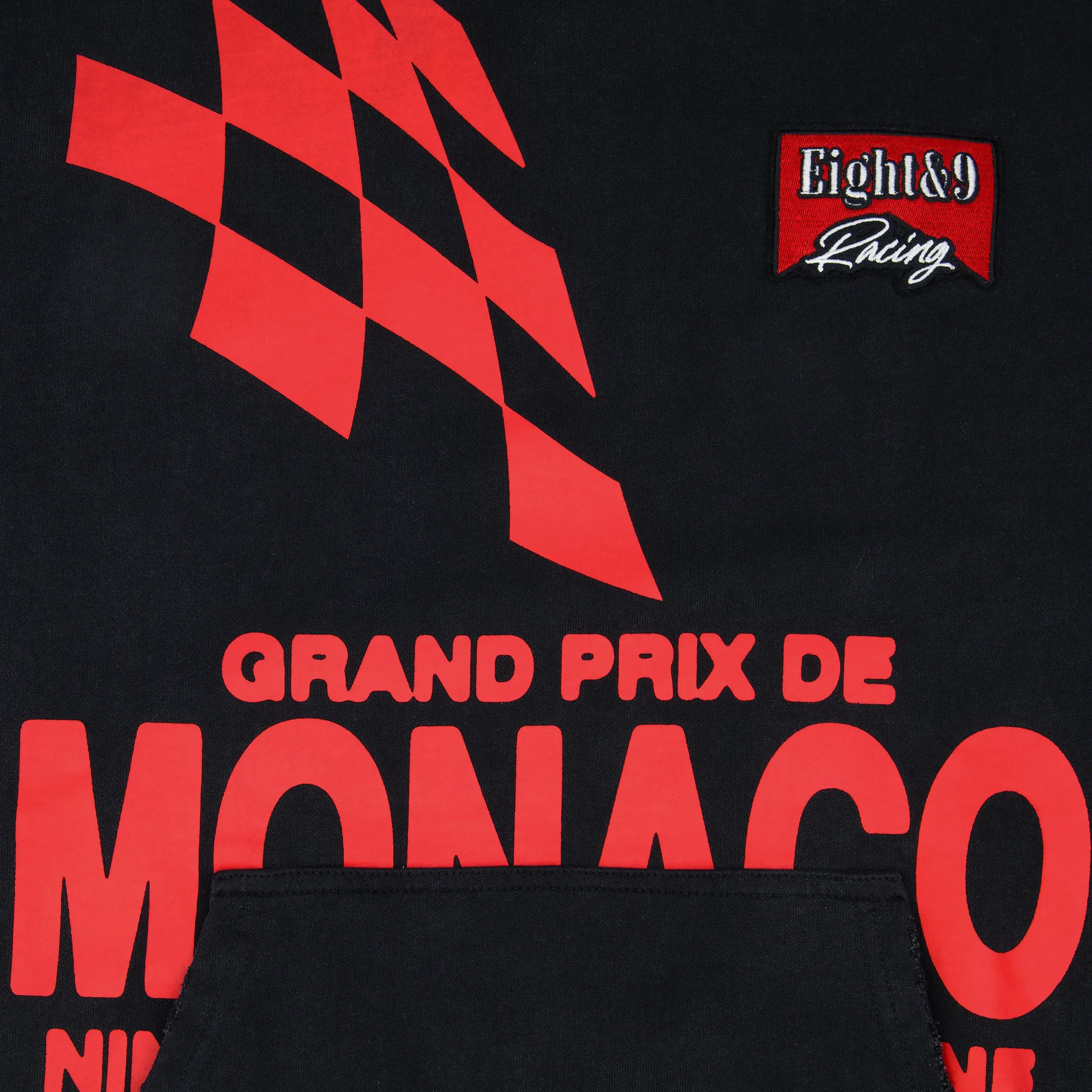 Grand Prix Pullover Black Hoodie