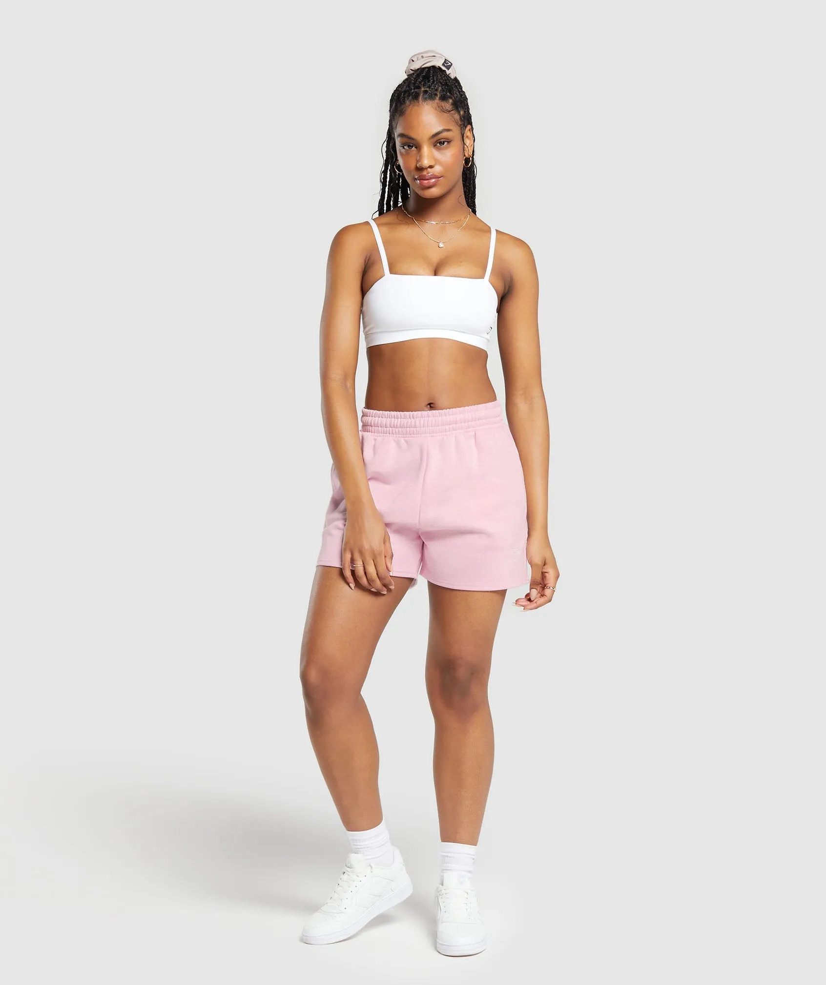 Gymshark Training Fleece Shorts - Dolly Pink