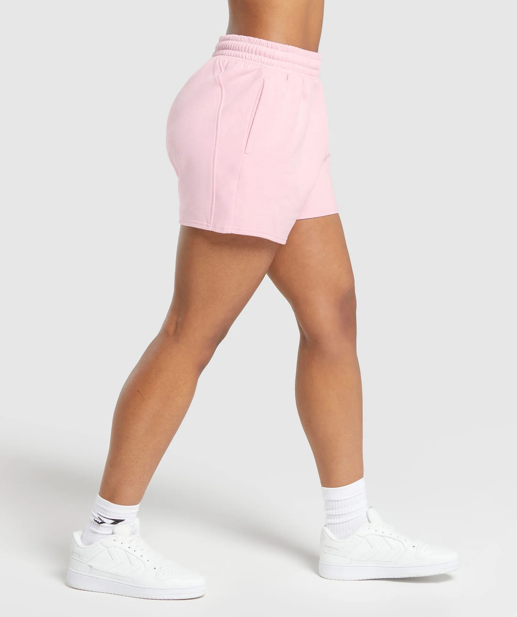 Gymshark Training Fleece Shorts - Dolly Pink