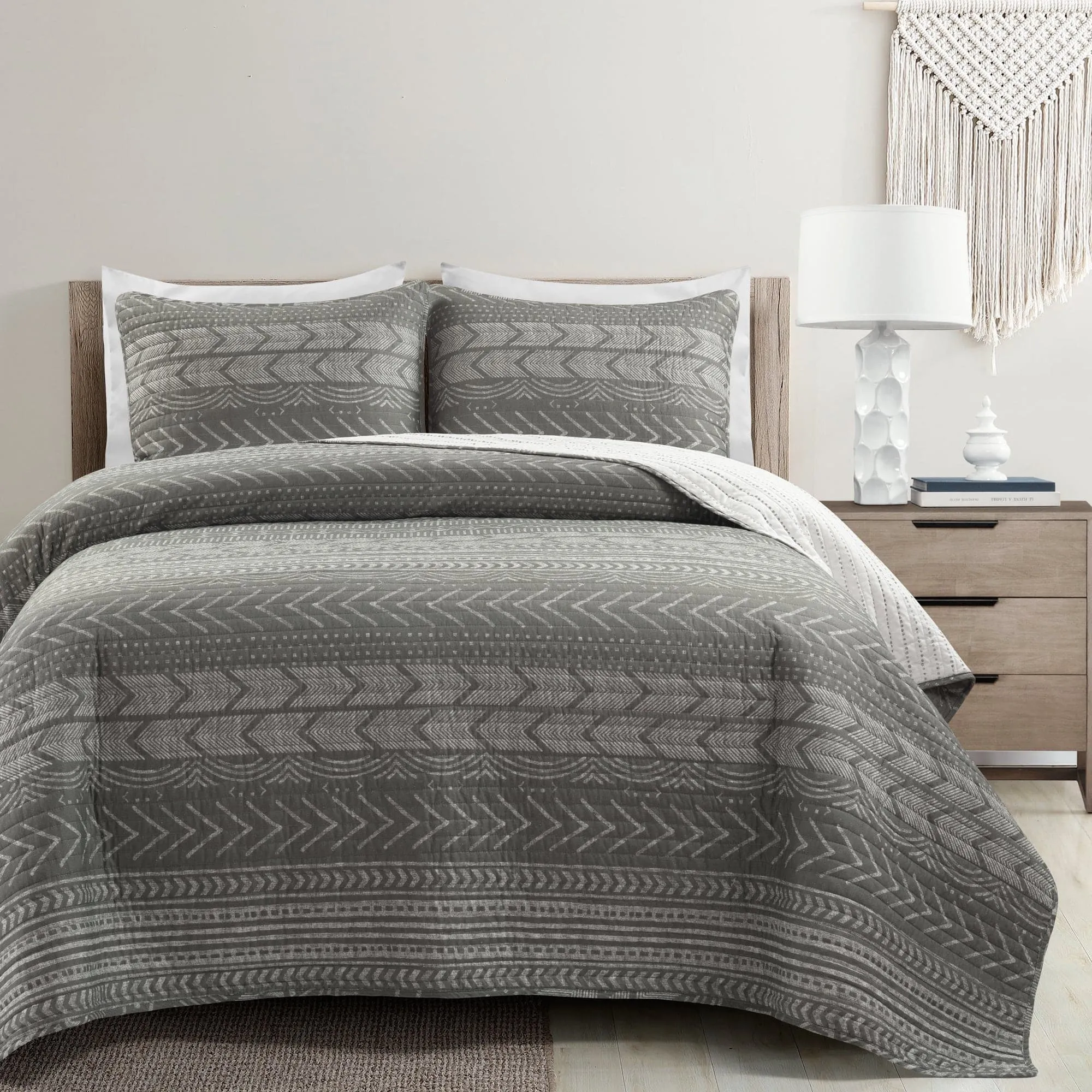 Hygge Geo Quilt 3 Piece Set