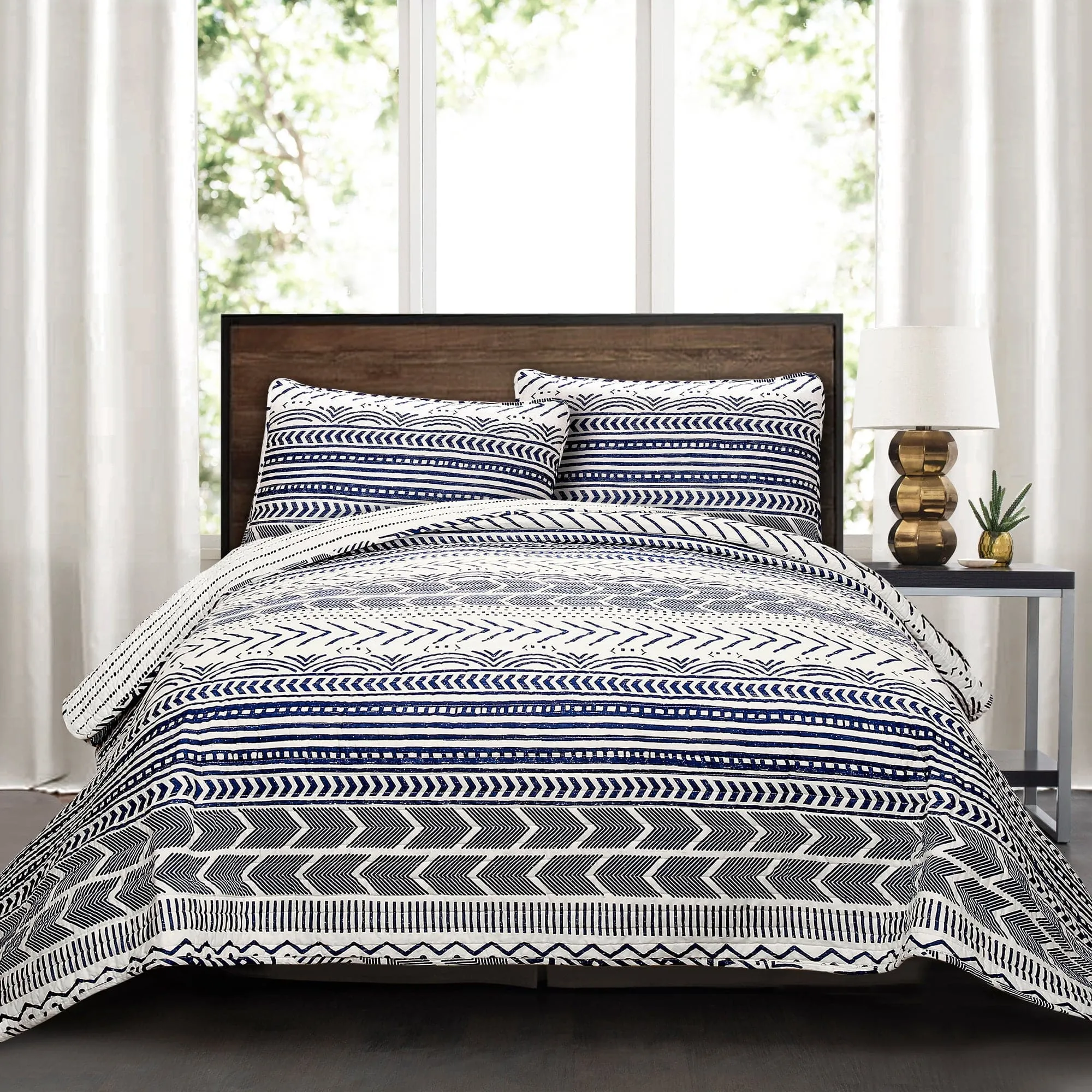 Hygge Geo Quilt 3 Piece Set