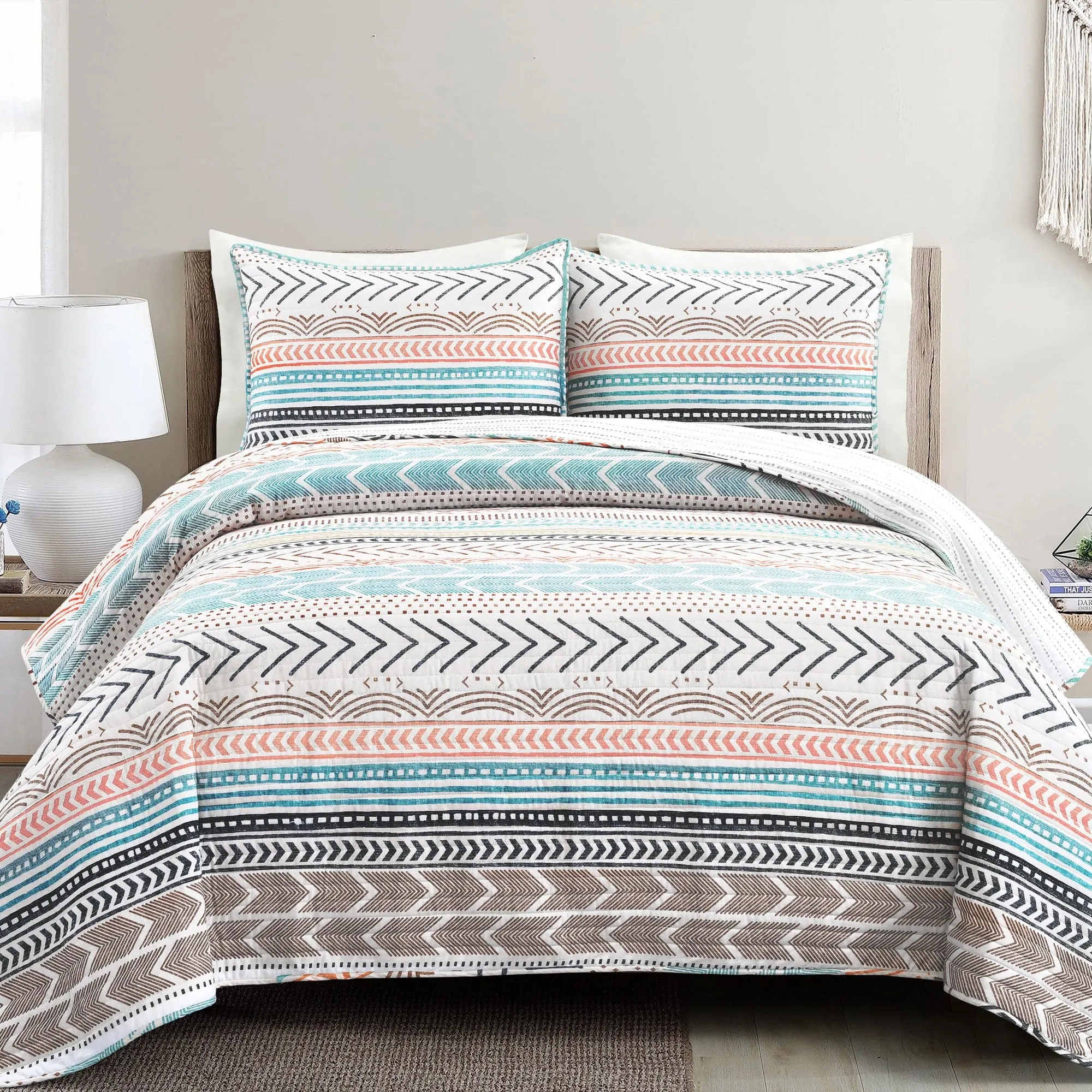 Hygge Geo Quilt 3 Piece Set