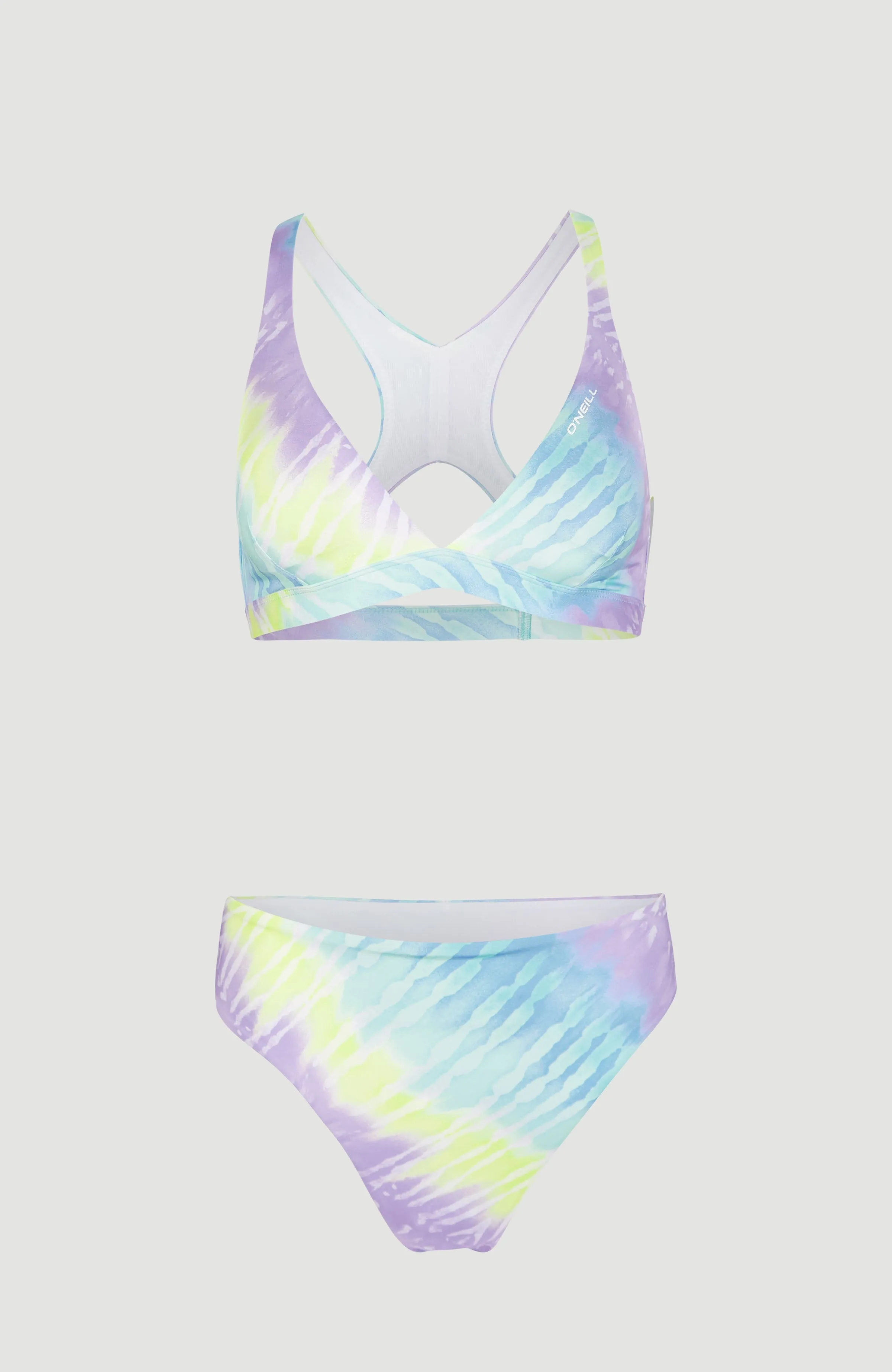 Hyperfreak Women Of The Wave Longline Triangle Bikini Set | Blue Tie Dye