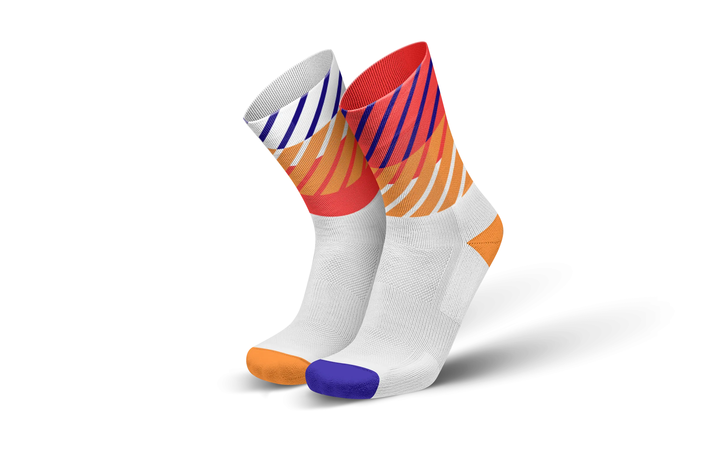 INCYLENCE Running Diagonals Orange Inferno Long Sock