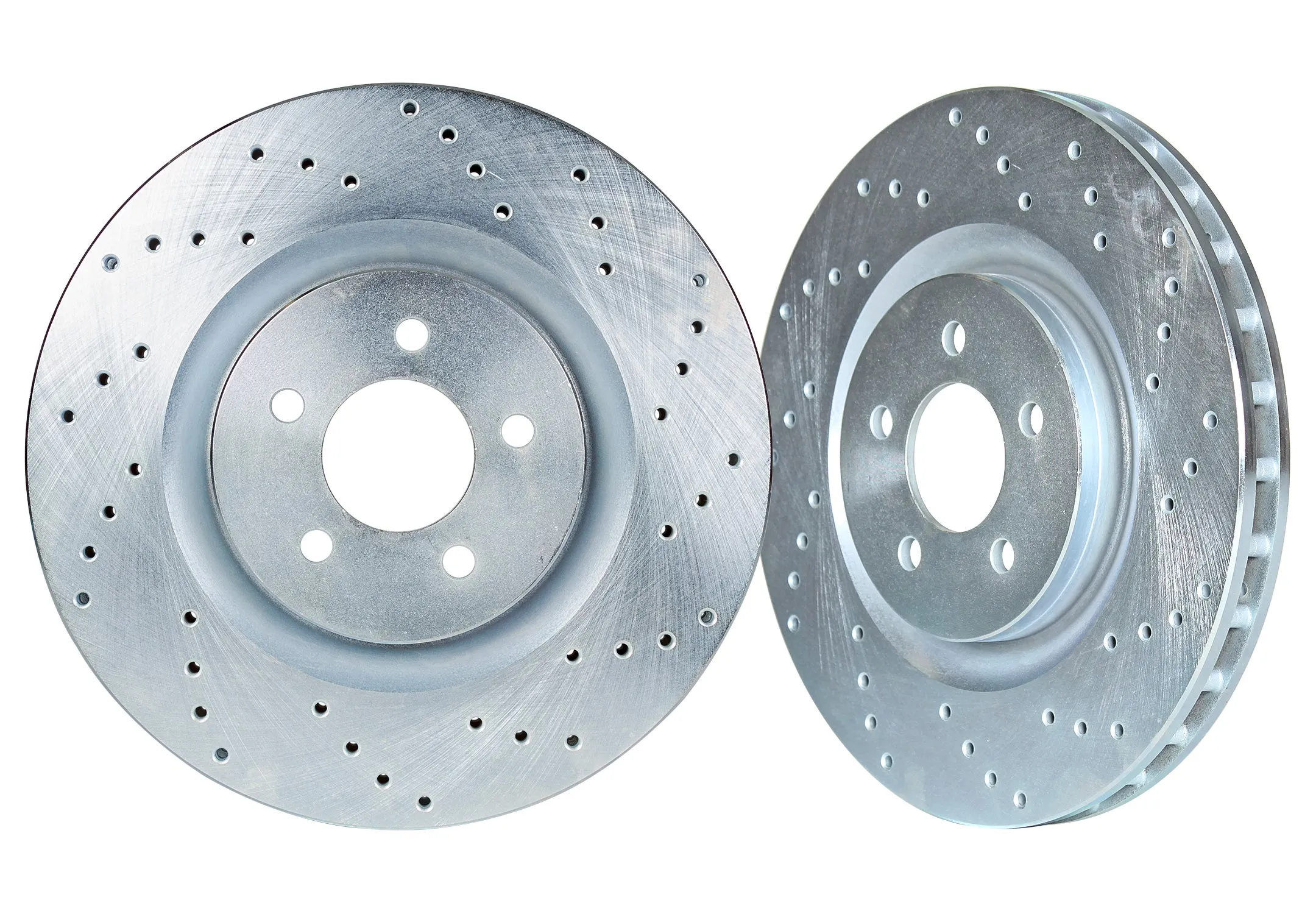 Infiniti / Nissan Rear Cross Drilled 1-Piece Sport Rotors - Standard Brakes (w/o Akebono Calipers) (Set of 2) - INF3001