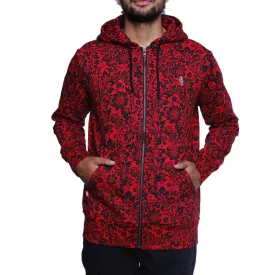 Khoklohoma Zip Up Hooded Sweatshirt Red