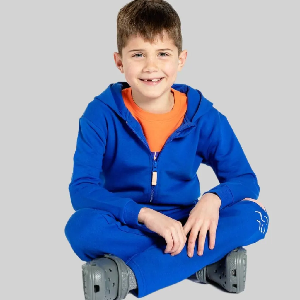 Kids' Organic Cotton Blue Sweatpants