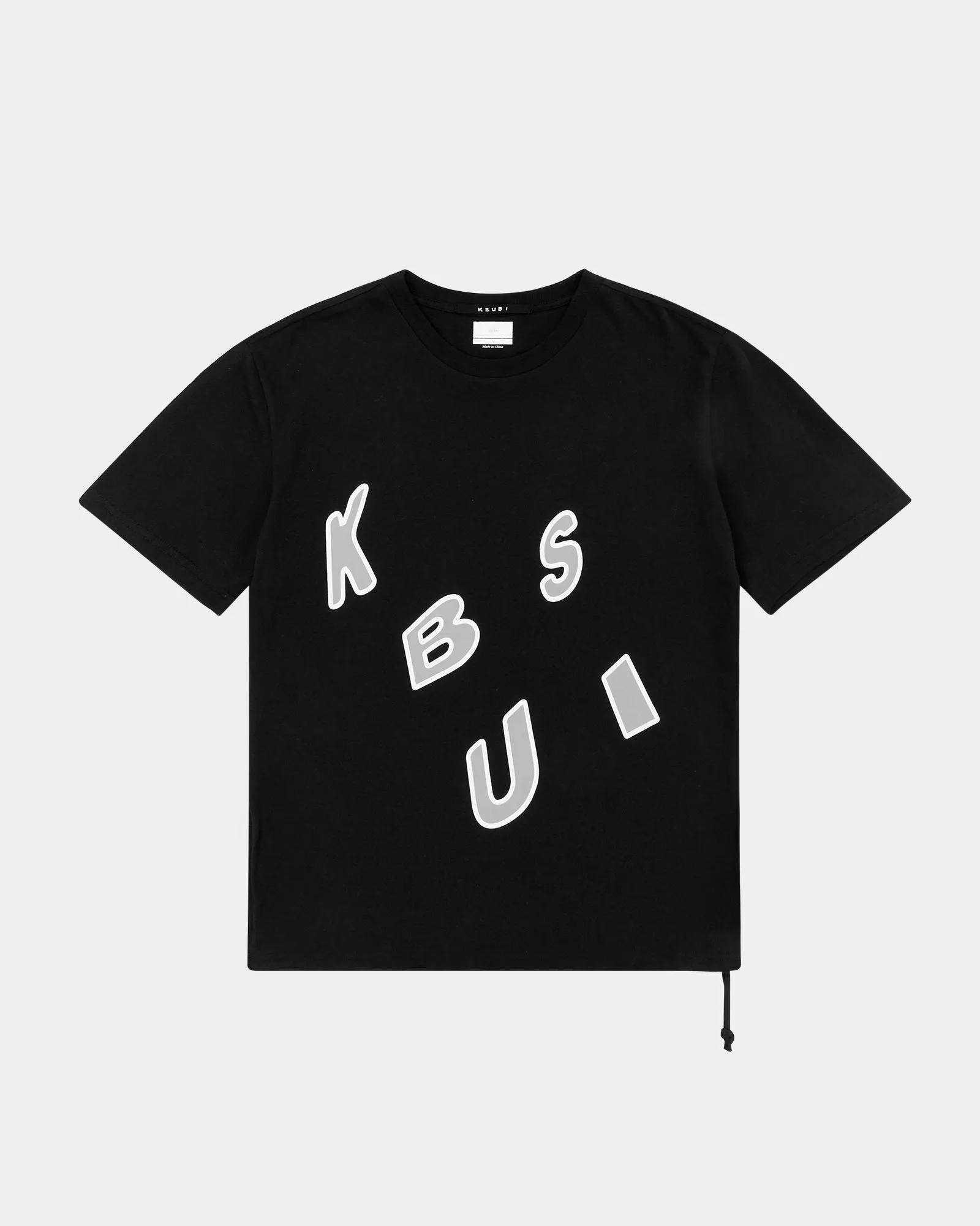 LETTERS KASH SS TEE JET BLACK