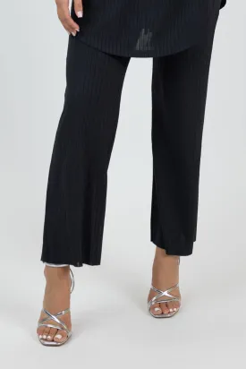 Lycra Rib Pants - Dark Shades