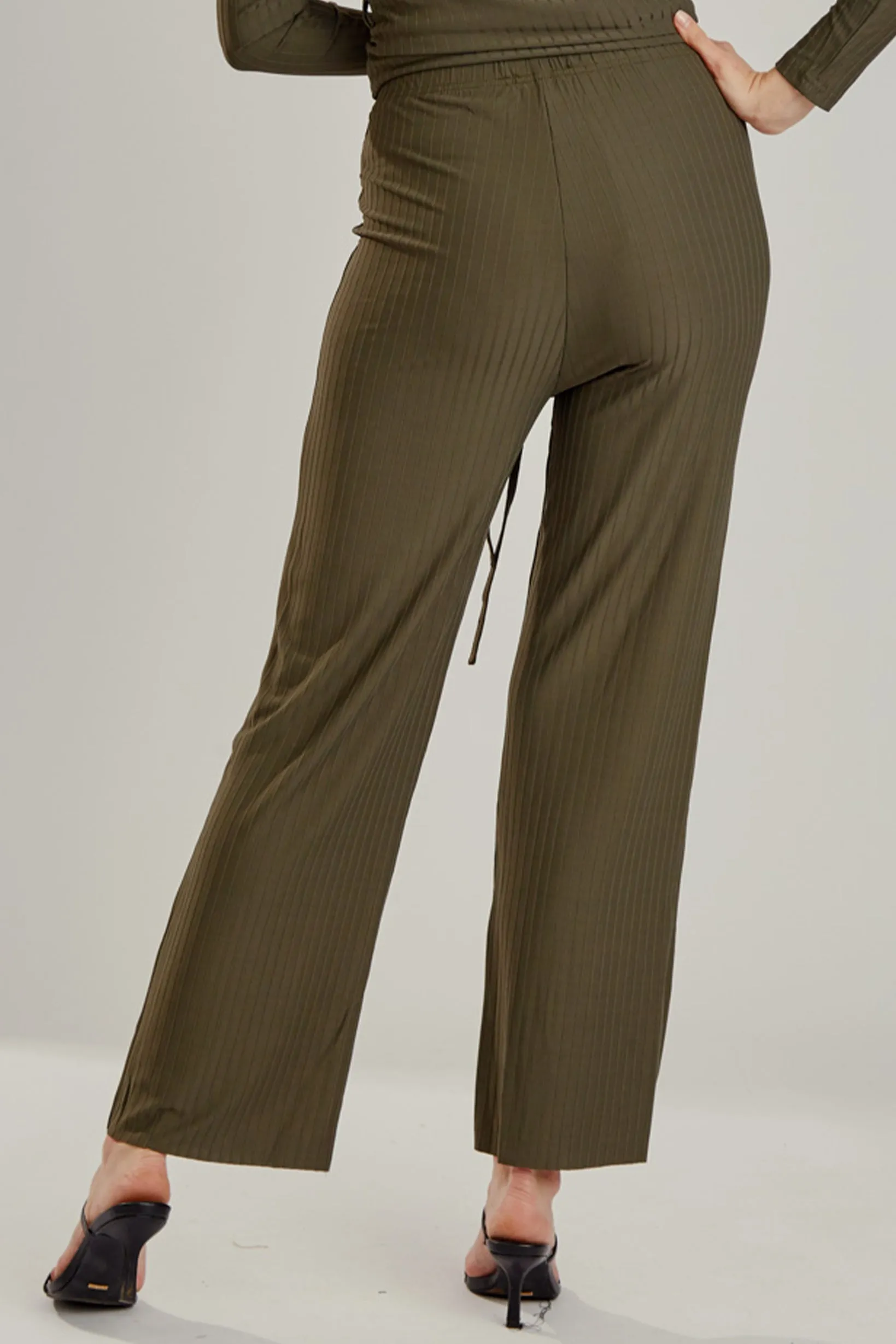 Lycra Rib Pants - Dark Shades