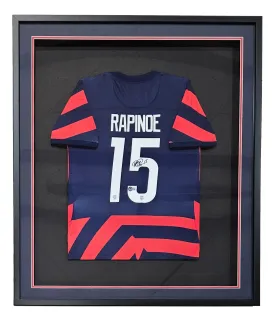 Megan Rapinoe Megan Rapinoe Signed Framed Blue Nike USA Women's Soccer Jersey BAS ITP