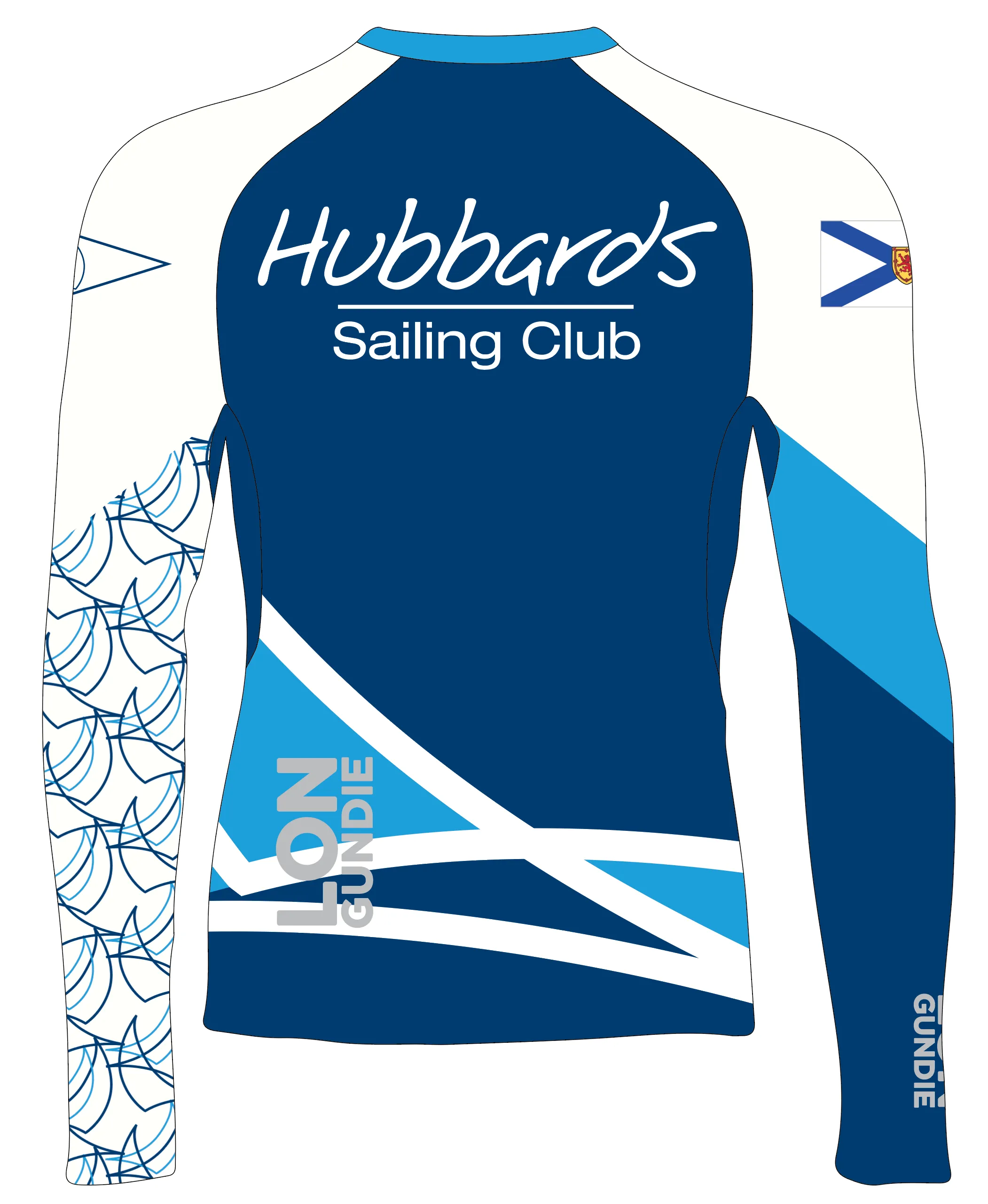 MEN T SHIRT TOP LOOSE FIT BLUE | HUBBARDS SAILING CLUB