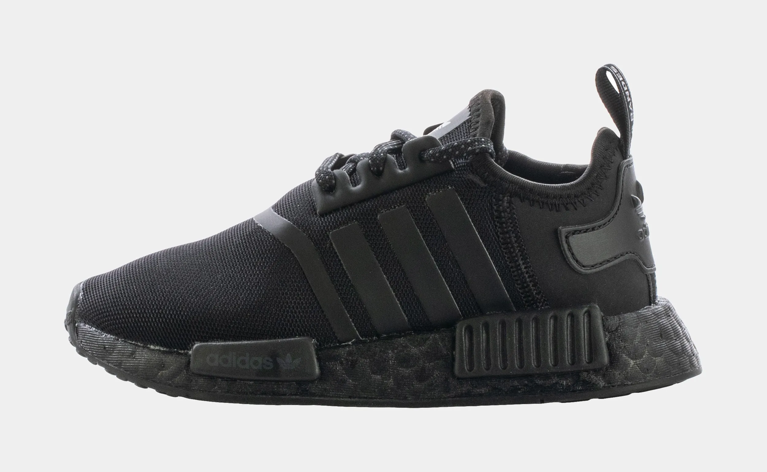 NMD R1 Preschool Running Shoes (Black)