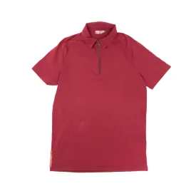 Prada Sports Half Zip Stretch Polo Shirt