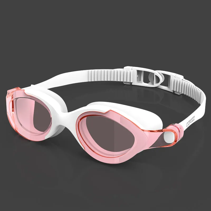 Professional HD Swimming Goggles Double Anti-Fog Adjustable Swimming Glasses Silicone Big view goggles for Men Women