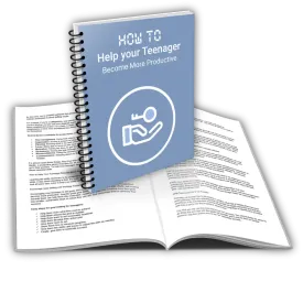 "How to Help Your Teenager Become More Productive" PLR Report - Stay Organized Content with Private Label Rights