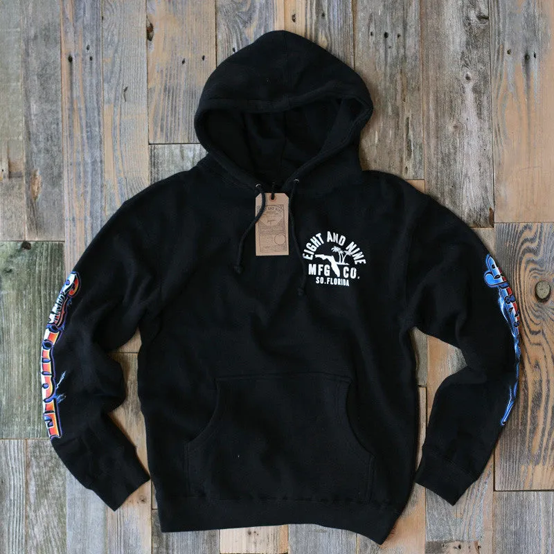 Rollin' Up Hooded Sweatshirt Black