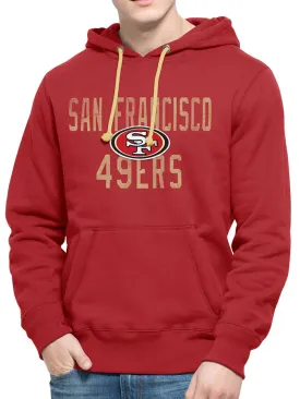 San Francisco 49ers 47 Brand Red Cross-Check Pullover Hoodie Sweatshirt