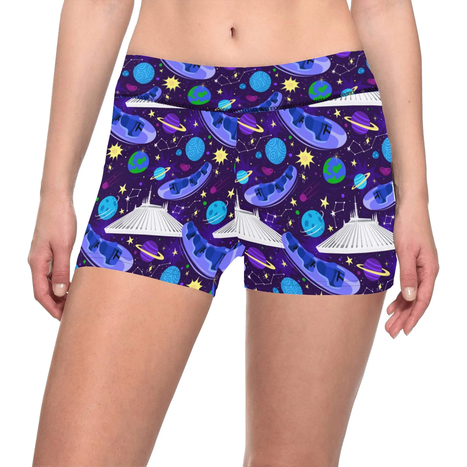 Space Mountain Women's Short Leggings