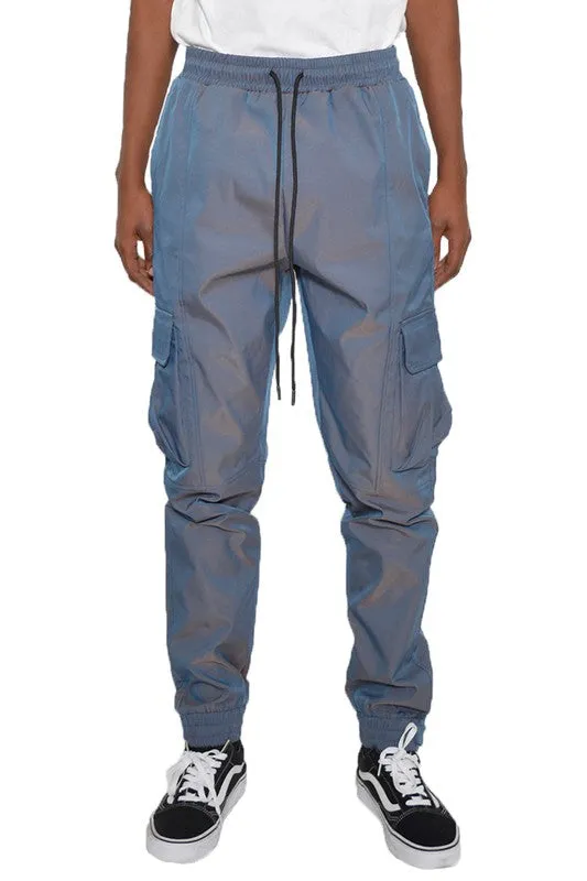 TEEK - MENS PEACOCK IRIDESCEINT JOGGER PANTS