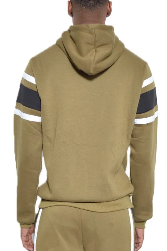 TEEK - MENS THREE STRIPE PULLOVER HOODIE