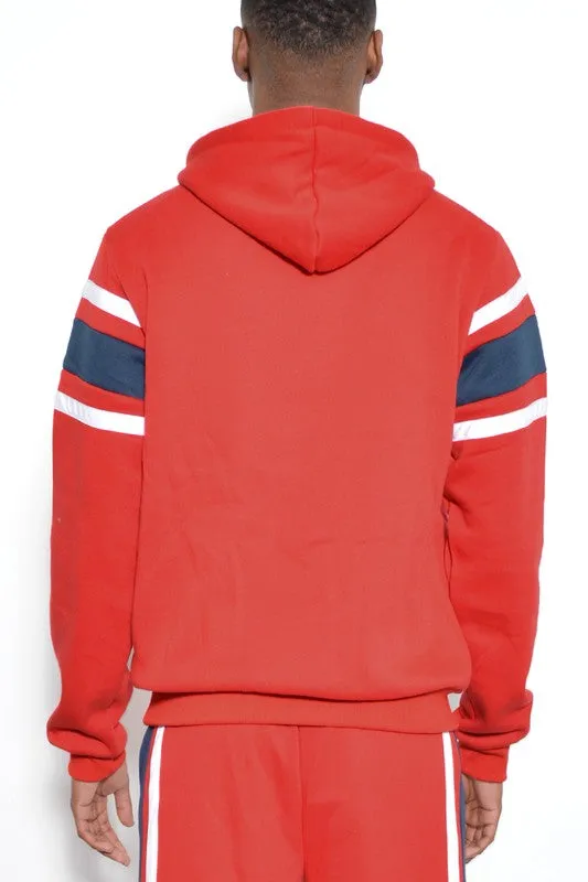 TEEK - MENS THREE STRIPE PULLOVER HOODIE