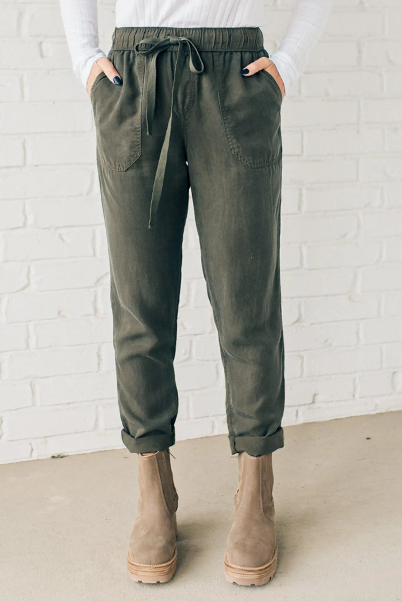 Tencel Drawstring Pants