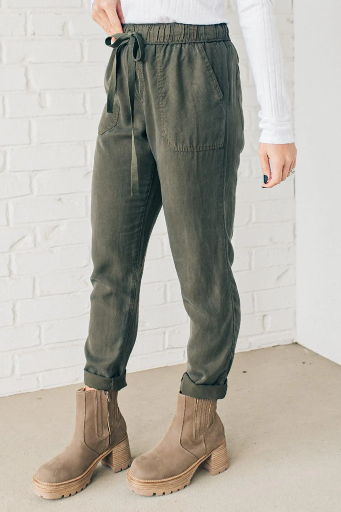 Tencel Drawstring Pants