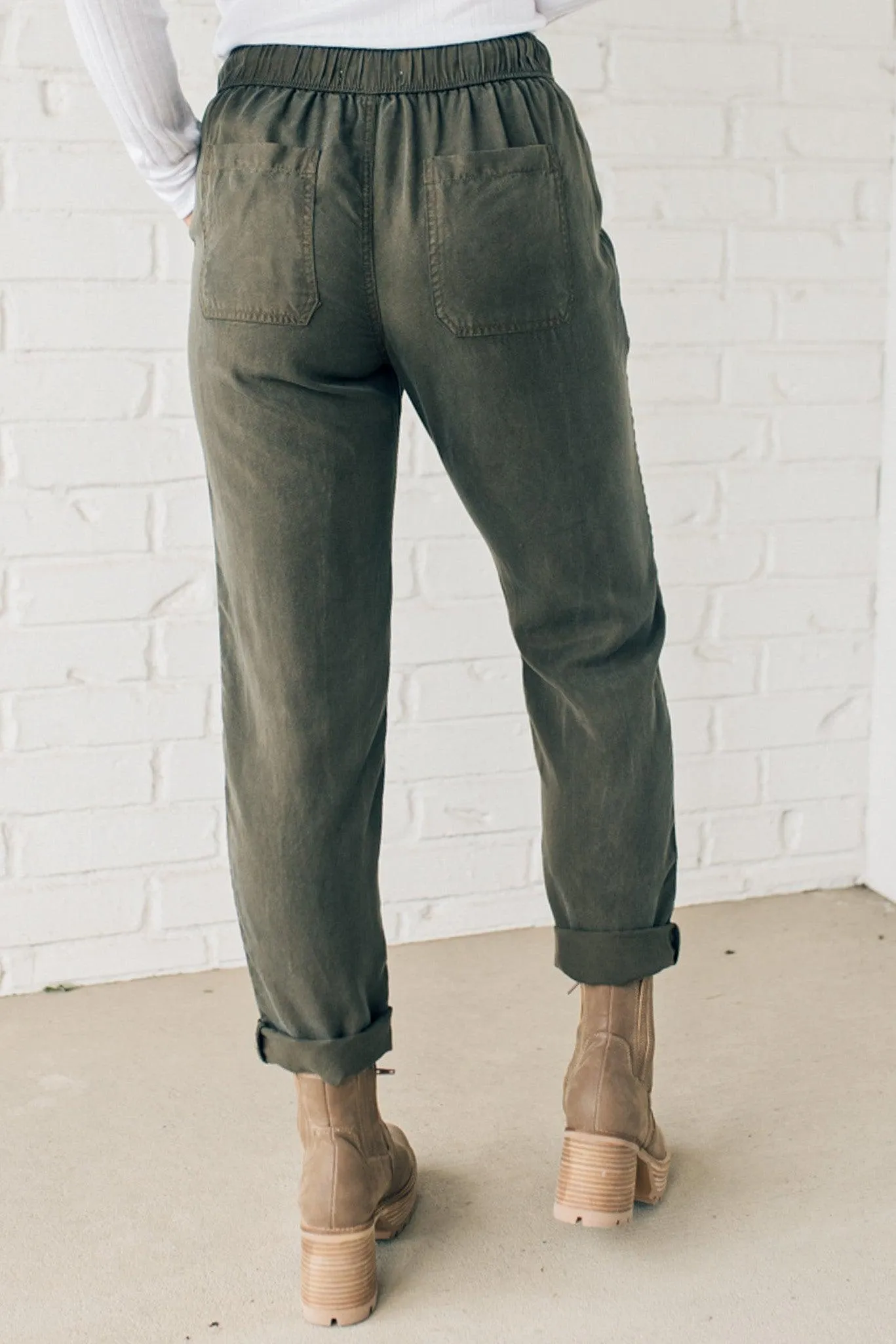 Tencel Drawstring Pants