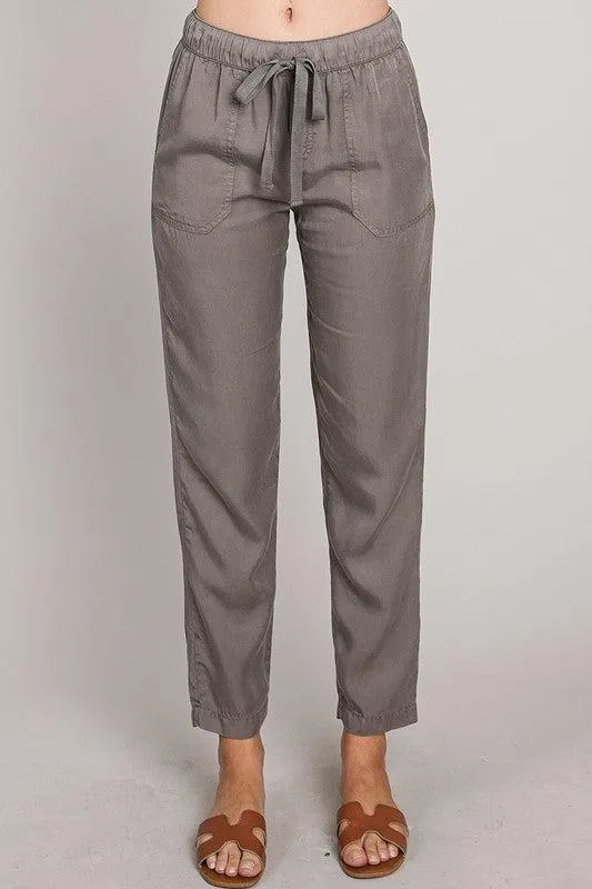 Tencel Drawstring Pants