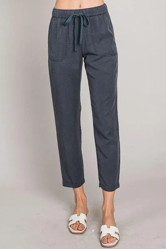 Tencel Drawstring Pants