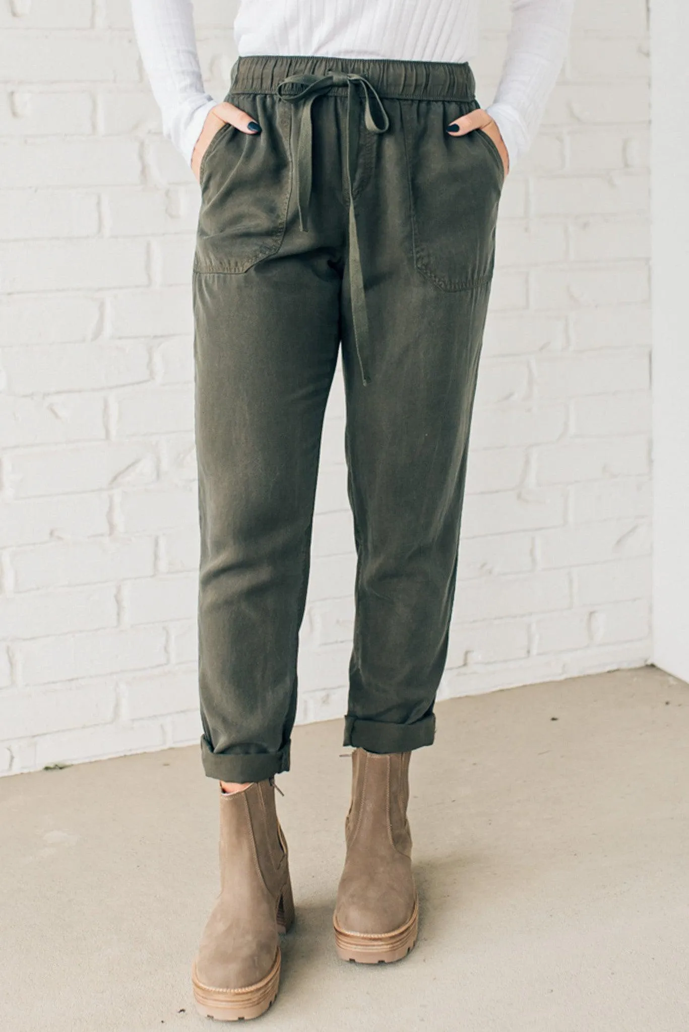 Tencel Drawstring Pants